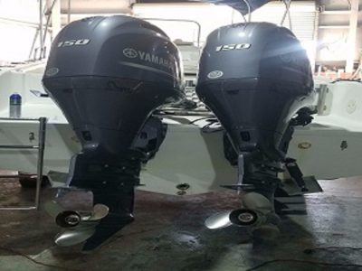 Twin Used Yamaha 150 HP Outboard Engine
