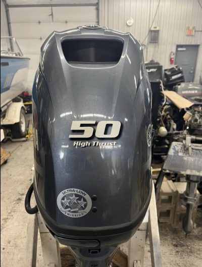 2022 USED YAMAHA 50 HP 4 STROKE OUTBOARD MOTOR ENGINE