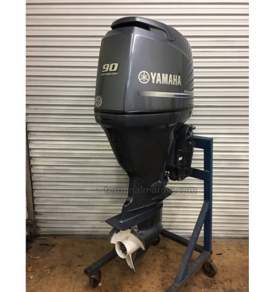 Super clean used Yamaha 90 HP 4 Stroke Outboard Motor Engine