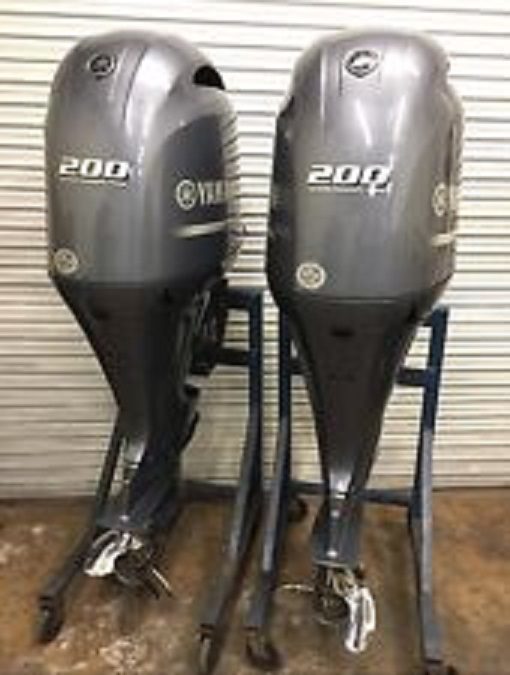 Used Yamaha 200HP 4-Stroke Outboard Motor Engine