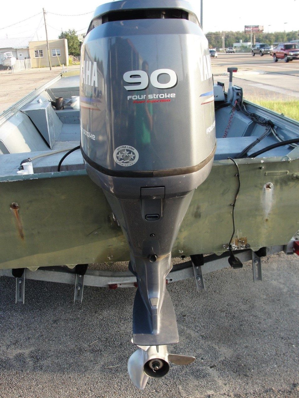 Used Yamaha 90HP 4-Stroke Outboard Motor Engine