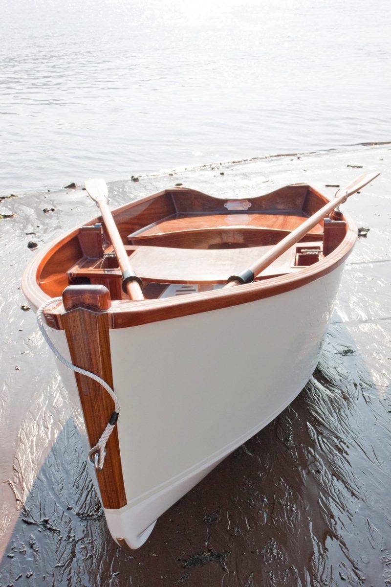 Devon Darlin' 11 Luxury Wooden Rowing Dinghy Yacht Tender